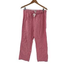 J.Crew Pink Gingham PJ Pants